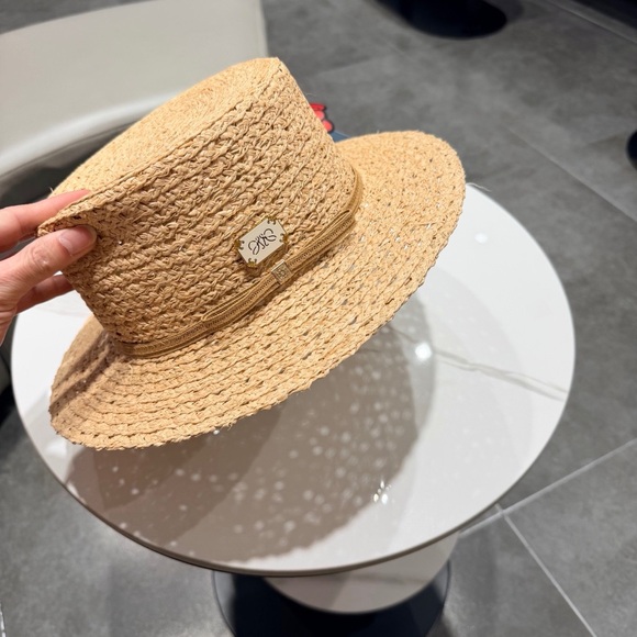 Loewe Brown Beach Straw Hat  With Logo